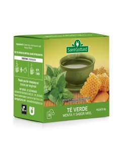 TÉ VERDE MENTA Y SABOR MIEL x10