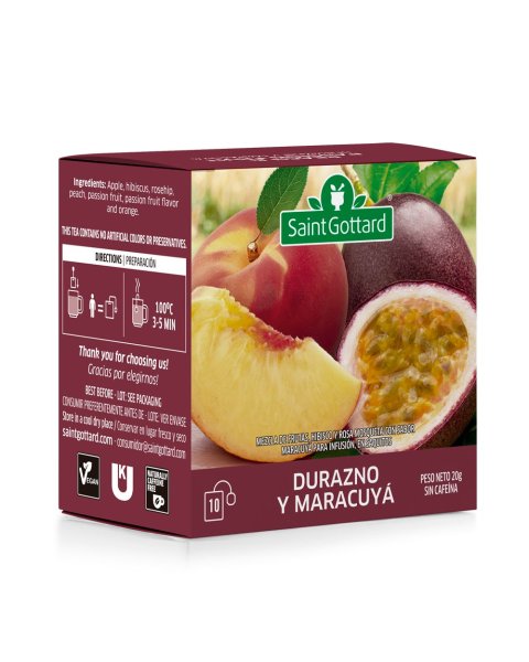 DURAZNO y MARACUYÁ x10