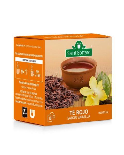 TÉ ROJO SABOR VAINILLA x10